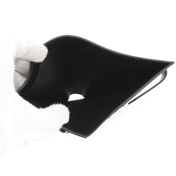 HERMES Bean compact Box Calf Leather Black - Picture 12 of 13